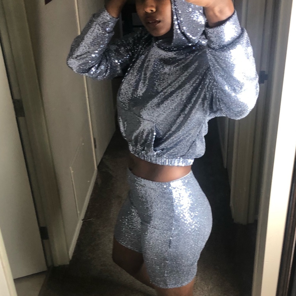 Sequin Short Set (Two-Piece) - image 1